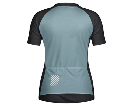 Maillot manches courtes Femme ENDURANCE 20 Bleu Matinal/Noir