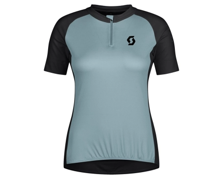 Maillot manches courtes Femme ENDURANCE 20 Bleu Matinal/Noir