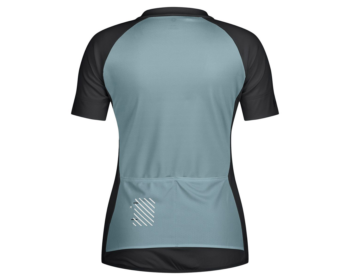 Maillot manches courtes Femme ENDURANCE 20 Bleu Matinal/Noir