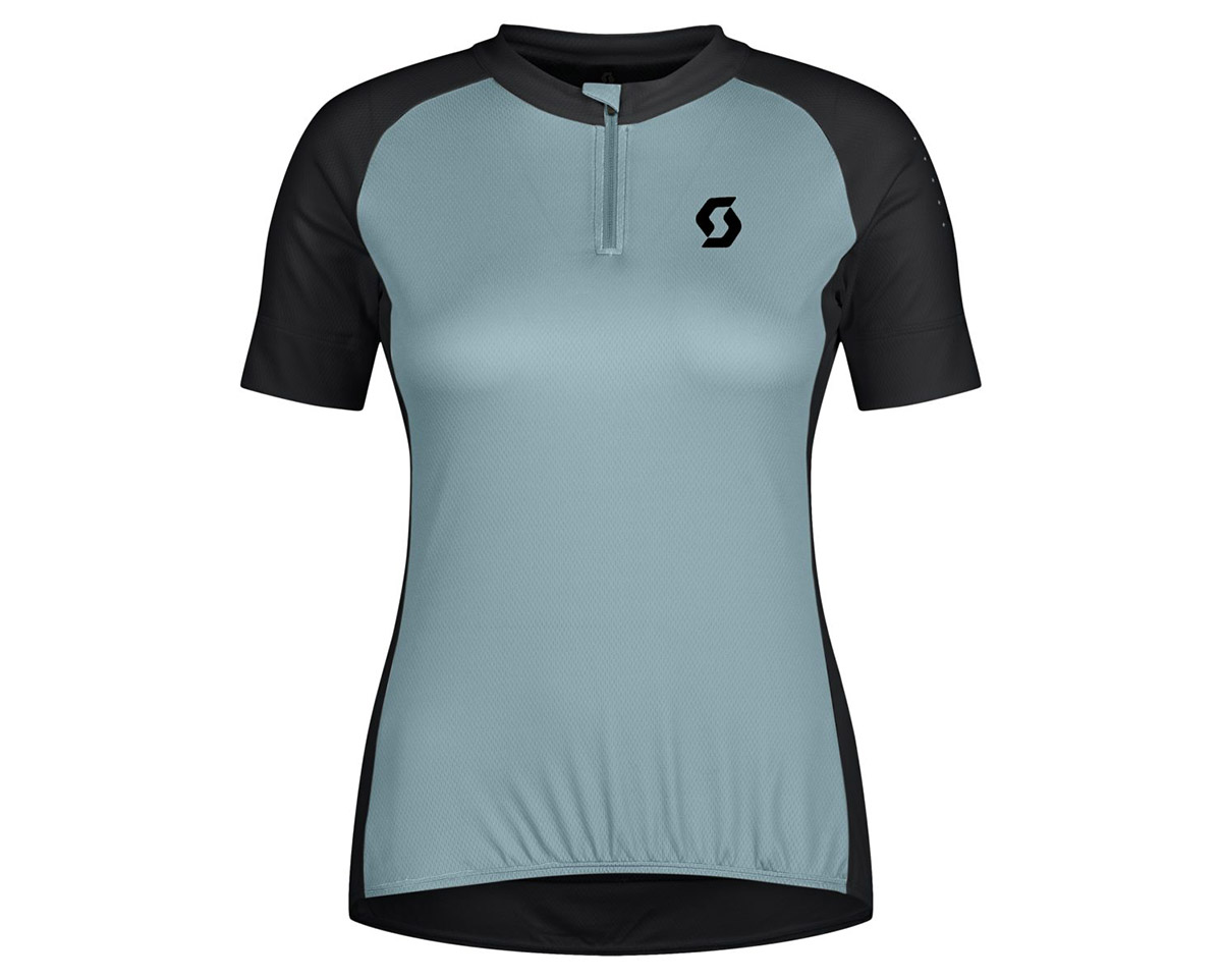 Maillot manches courtes Femme ENDURANCE 20 Bleu Matinal/Noir